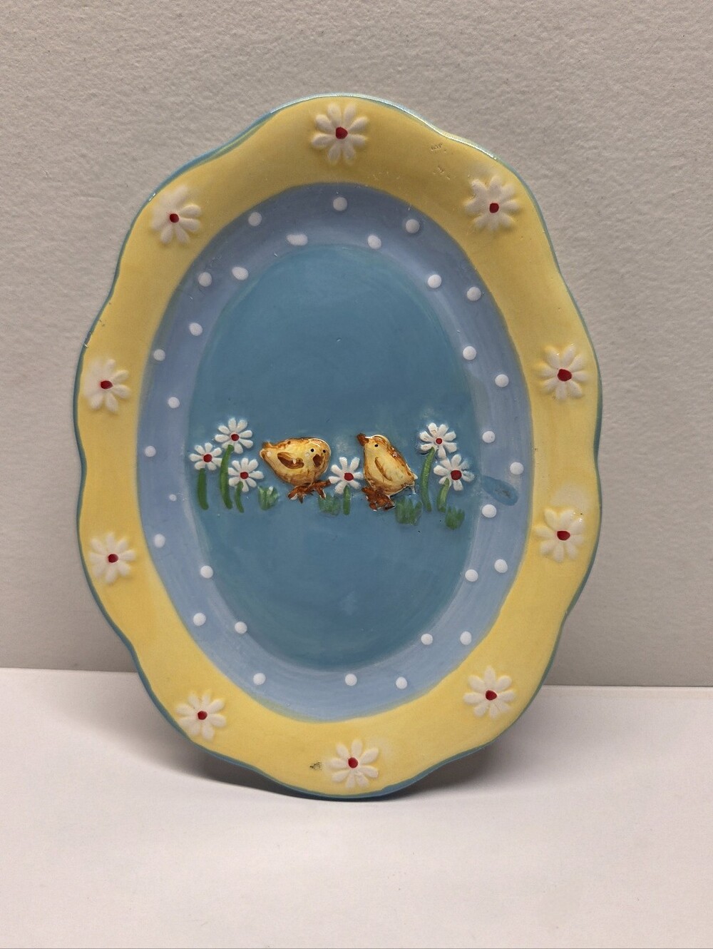 Sweet Olive Designs Jane Adams Chicks 6" Trinket Dish Wall Plate Decor